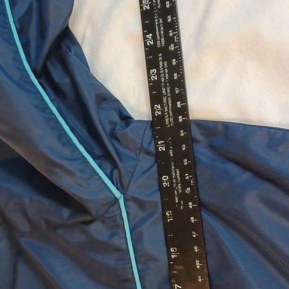 vintage nike lined track jacket navy blue y2k embroidered swoosh s - Picture 7 of 12